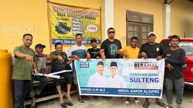 Ratusan nelayan di Bajo Poat, Kecamatan Pagimana, Kabupaten Banggai, dengan tegas menyatakan dukungannya untuk pasangan calon Gubernur-Wakil Gubernur Sulteng Ahmad Ali dan Abdul Karim Aljufri di Pilkada 2024.