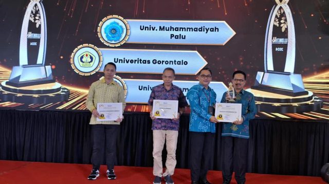 Universitas Muhammadiyah (Unismuh) Palu menyabet sejumlah penghargaan pada kegiatan Malam Anugerah dan Apresiasi Kinerja dalam rangkaian Rapat Kerja Wilayah Tahun 2024 LLDIKTI XVI, yang berlangsung di Salah satu Hotel di Kota Palu, Rabu malam (16/10/2024).