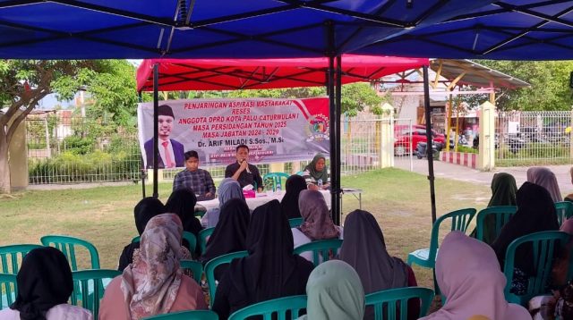 Anggota DPRD Kota Palu Dr Arif Miladi, kembali menggelar Reses atau Serap Aspirasi warga dari Kelurahan Silae, kecamatan Ulujadi, Kota Palu, Kamis (17/4/2025) sore.