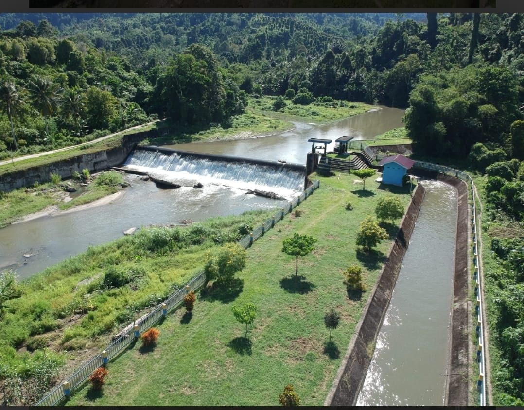 Bendung Irigasi Sungai Tada. FOTO: sumber Dinas Cikasda Sulteng (IST)