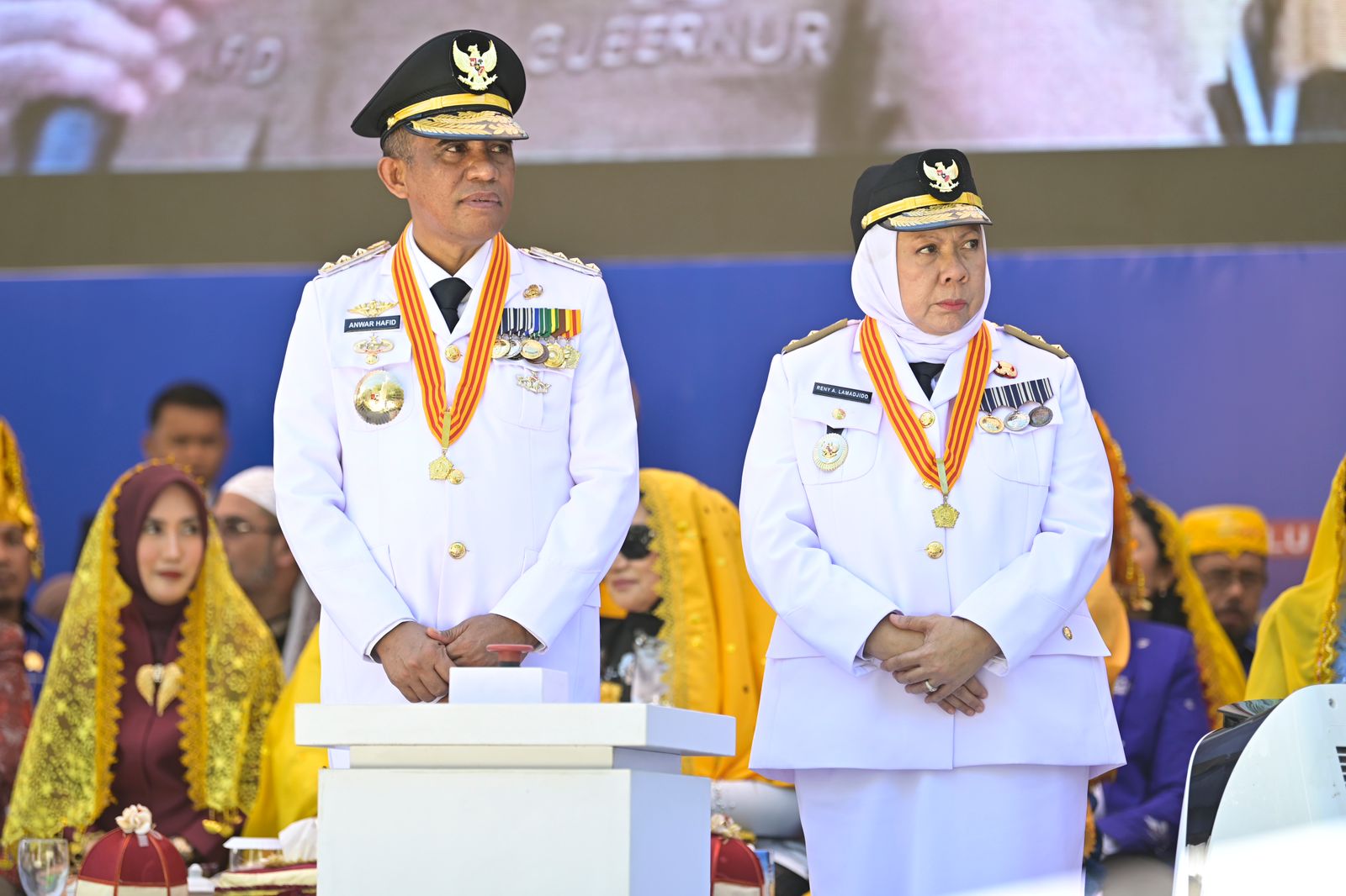 Gubernur Anwar Hafid dan Wakil Gubernur Reny Lamadjido