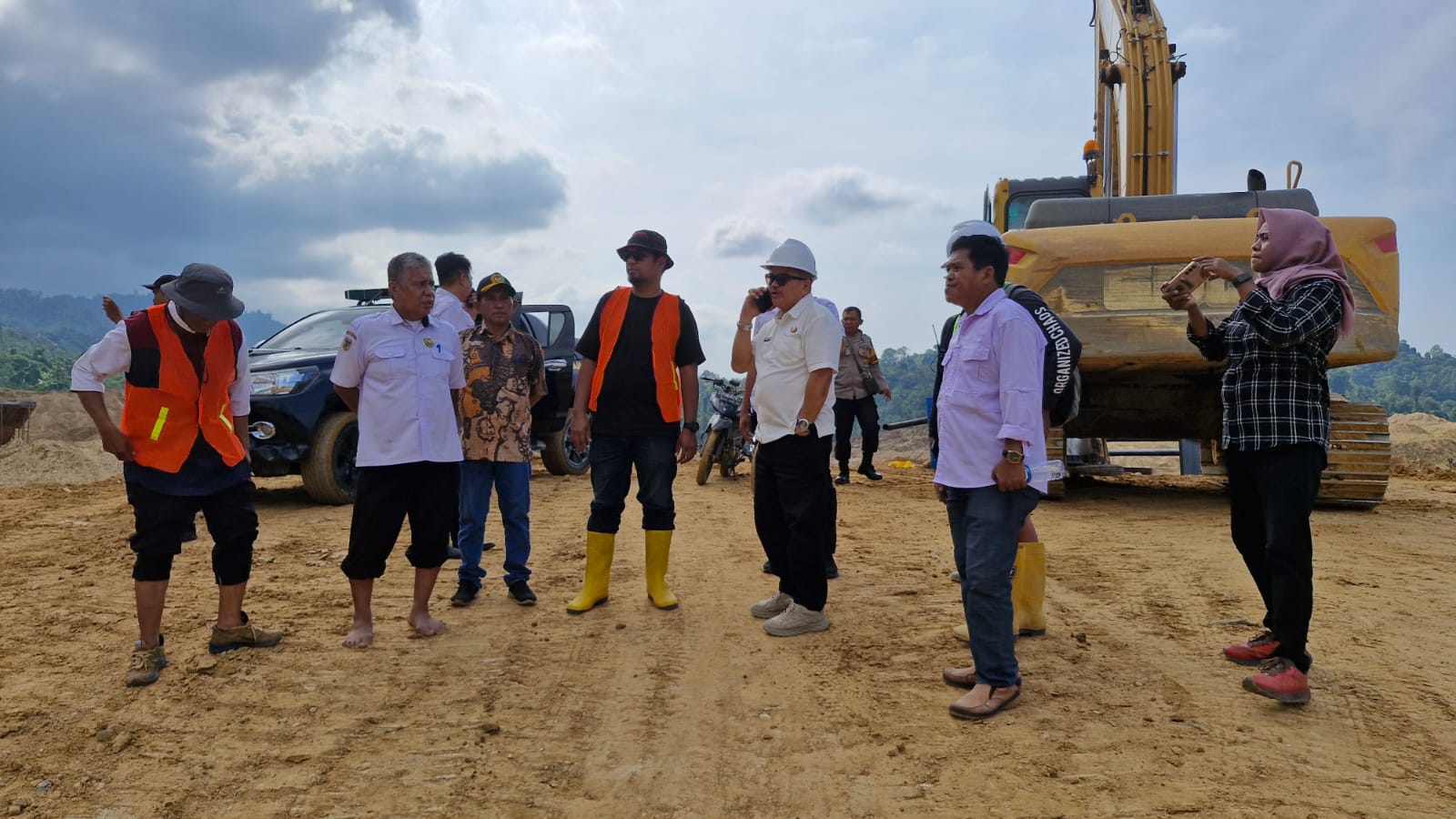 Wakil Bupati Parigi Moutong, Abdul Sahid, mengunjungi lokasi tambang