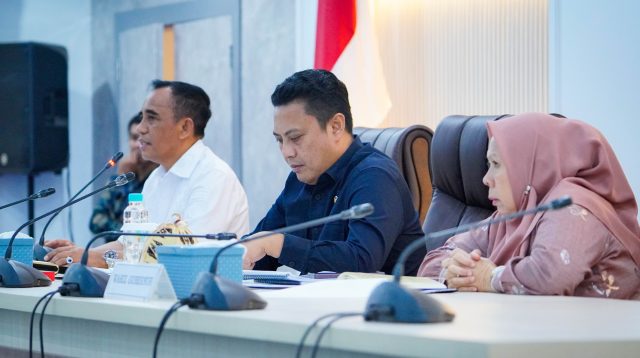 pertemuan resmi di Kantor Gubernur Sulawesi Tengah yang dipimpin langsung oleh Gubernur Dr. H. Anwar Hafid, M.Si., dan Wakil Gubernur dr. Reny A. Lamadjido, Sp.PK, M.Kes.