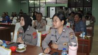 Srikandi Polisi Wanita (Polwan) Polda Sulawesi Tengah tampak antusias mengikuti Bimbingan Teknis (Bimtek) Fungsi Kehumasan