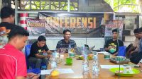 JATAM Sulteng gelar Konferensi Pers di kantor JATAM Sulteng, Kota Palu, Selasa (1/7/2025) siang.