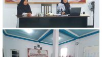 Ketua Perempuan PGRI Sulteng periode kedua, Nurhayati Nadra (foto atas sebelah kanan), saat memulai menyusun program kerja awal Pengurus Perempuan PGRI Sulteng.
