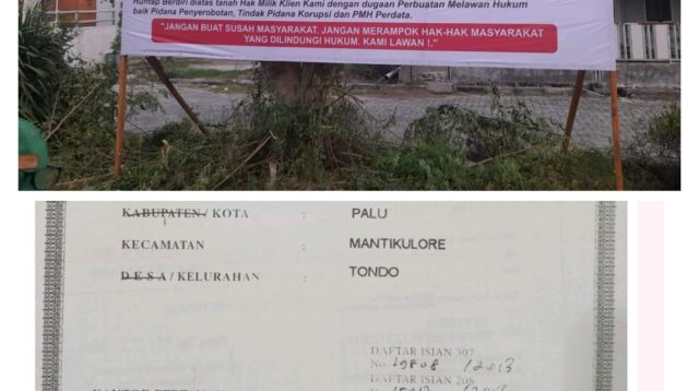 Sertifikat SHM Milik James Hendry Hamdani.