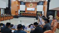 Dewan Perwakilan Rakyat Daerah (DPRD) Kota Palu menggelar Rapat Paripurna dengan agenda penyampaian Pimpinan Pansus yang berisi pembahasan Ranperda tentang pertanggungjawaban pelaksanaan APBD Tahun 2024