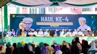 Haul ke-4 Al Habib Saggaf Bin Muhammad Al Jufri, di Ponpes Madinatul Ilmi Alkhairaat, Dolo, Kabupaten Sigi, Minggu (13/7/2025).