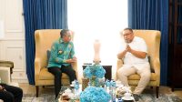 Gubernur Sulawesi Tengah, H. Anwar Hafid, menerima kunjungan Direktur Jenderal Prasarana dan Sarana Pertanian (PSP) Kementerian Pertanian RI, Andi Nur Alam Syah, di kediamannya, Kamis (24/7/2025).