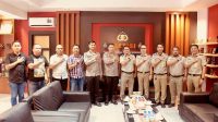 Kepala Kantor (Kakan) Badan Pertanahan Kota Palu, Susetyo Nugroho, S.Kom, M.Sc, didampingi Kasi Penetapan Hak dan Pendaftaran, Dr. Syariatudin, M.A.P, beserta jajaran pejabat pelaksana melakukan silaturahmi ke Polresta Palu, Selasa (29/7/2025).