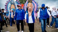 Wakil Gubernur Sulawesi Tengah, dr. Reny Lamadjido, menghadiri Pesta Rakyat Donggala dalam rangka peringatan Hari Ulang Tahun Kabupaten Donggala ke-73, Minggu (10/8/2025).