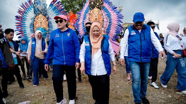Wakil Gubernur Sulawesi Tengah, dr. Reny Lamadjido, menghadiri Pesta Rakyat Donggala dalam rangka peringatan Hari Ulang Tahun Kabupaten Donggala ke-73, Minggu (10/8/2025).