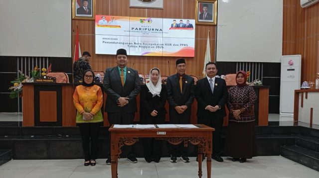 Penandatanganan Nota Kesepakatan KUA dan PPAS Tahun Anggaran 2026. Pelaksanaan Rapat Paripurna sendiri digelar di ruang pertemuan utama kantor DPRD Kota Palu, Kamis (12/8/2025) siang.