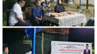 Anggota DPRD Kota Palu, Andika Riansa Mustaqim, saat memberikan tanggapan atas sejumlah pertanyaan dari warga kelurahan. Salah seorang warga menanyakan kenaikan PBB 1000 persen. FOTO: Mohammad Rizal/Filesulawesi.com