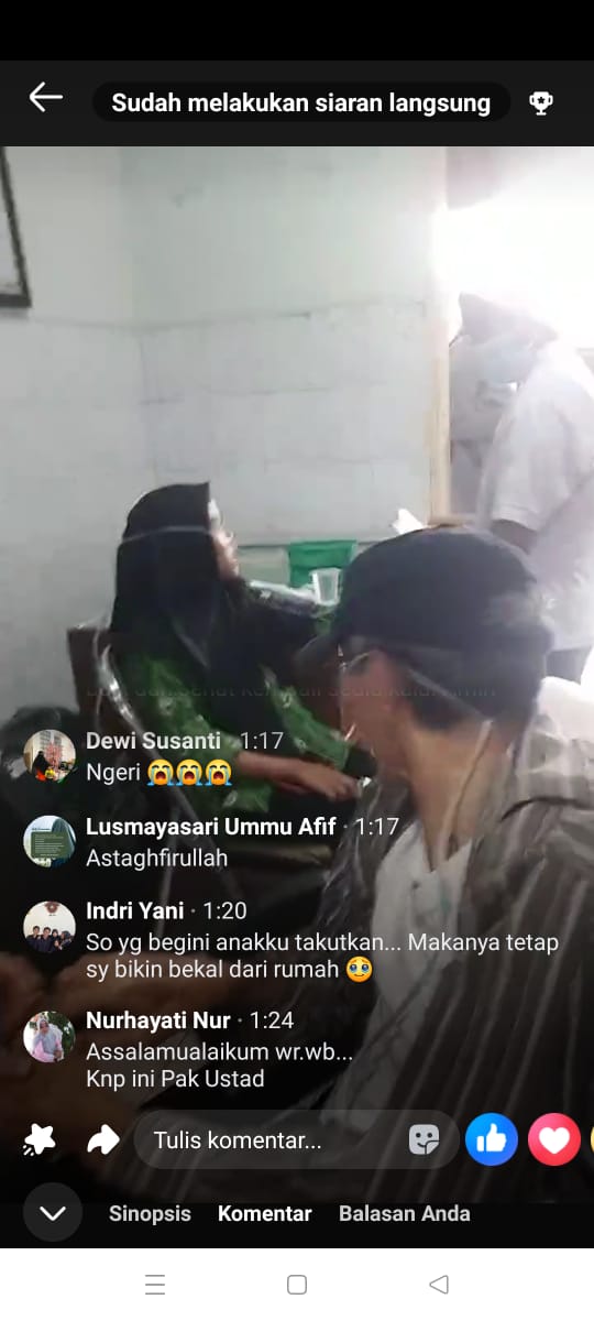 Tangkapan layar, viral di medsos, belasan siswa diduga keracunan Makanan Bergizi Gratis.