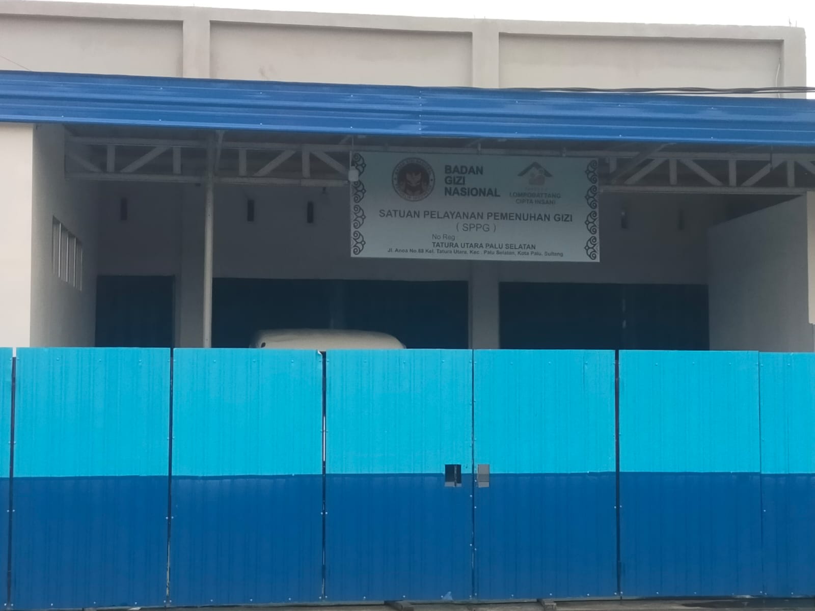 Kantor SPPG BGN Jalan Anoa, Kota Palu. FOTO: Mohammad Rizal/Filesulawesi.com