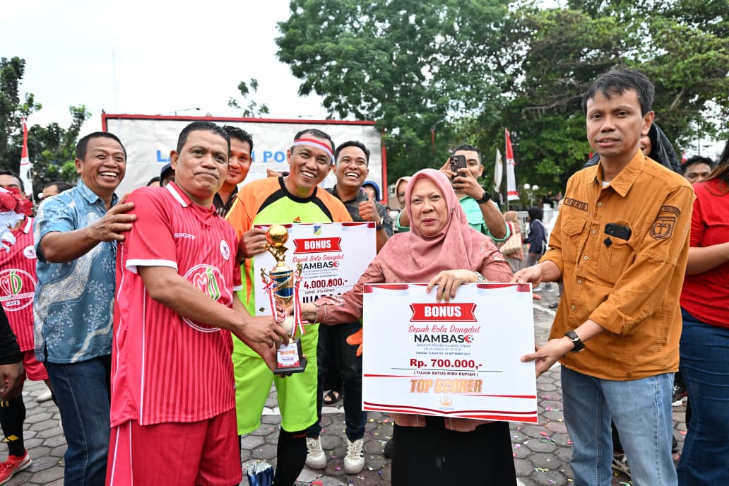 Turnamen Sepakbola Dangdut Nambaso antar perangkat daerah lingkup Provinsi Sulteng resmi berakhir
