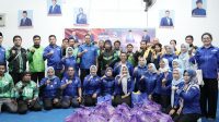 Kegiatan diisi dengan berbagi sembako kepada anak-anak Panti Asuhan Darul Taqim dan 50 pengemudi ojek online