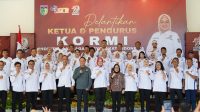 Pelantikan Ketua Umum dan Pengurus Komite Olahraga Masyarakat Indonesia (KORMI) Kota Palu Periode 2025–2029, pada Sabtu (13/09/2025) di kawasan Taipa Beach, Kota Palu.