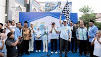 Acara jalan santai yang berlangsung meriah ini juga menjadi simbol kebangkitan Sulawesi Tengah pascabencana 2018