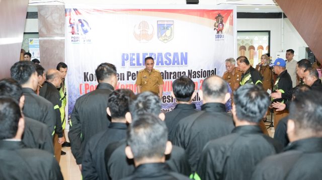 Acara pelepasan berlangsung di Kantor Gubernur Sulteng, Selasa (30/9/2025).