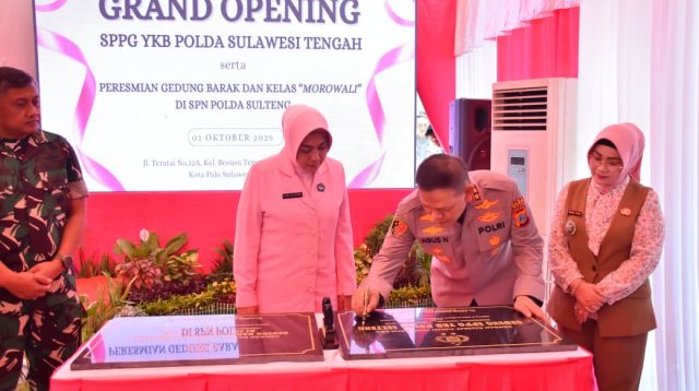 Polda Sulawesi Tengah resmi memiliki gedung baru Satuan Pelayanan Pemenuhan Gizi (SPPG) Yayasan Kemala Bhayangkari (YKB).