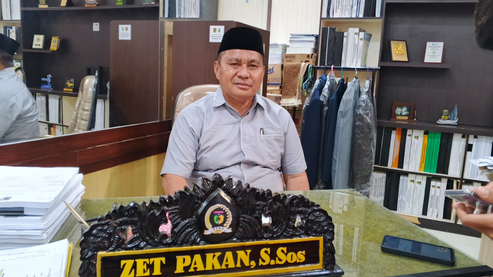Anggota DPRD Kota Palu dari Fraksi PDI-P, Zet Pakan