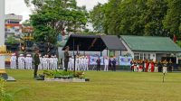 Kepala Staf Kodam (Kasdam)XXIII/Palaka Wira, Brigjen TNI Agus Sasmita, menjadi Inspektur Upacara pada peringatan Hari Ulang Tahun (HUT) Tentara Nasional Indonesia (TNI) ke-80