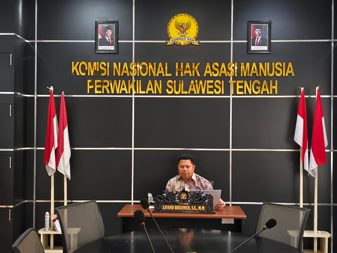 Kepala KOMNAS HAM Perwakilan Provinsi Sulawesi Tengah, Livand Breemer