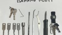 Sejumlah barang bukti yang diamankan