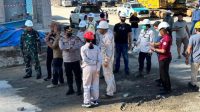 Kepolisian Resor (Polres) Morowali melakukan olah TKP atas peristiwa kebakaran menara Scrubber milik PT. Sulawesi Nickel Cobalt (SLNC) pada Minggu 12 Oktober 2025.